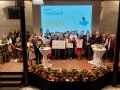 Das Dorf Haselbach auf der Bühne der Abschlussfeier "Unser Dorf hat Zukunft"