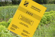 Titelblatt Gelbes Heft mit Schrift Gemüsebau Niederbayern