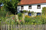 Blühender Vorgaten in der Gemeinde Asten